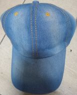 Ladies Blue Denim Caps 12 Pack