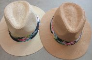 Ladies Straw Fedora Hat