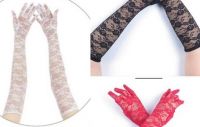 Long Floral Lace Gloves 10 Pack