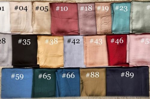 Crepe Satin Scarf Hijabs 12 Pack