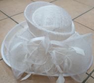 Ladies White Wedding Hat